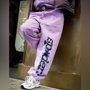 Sp5Der Açaí Sweatpants lavender size small unisex